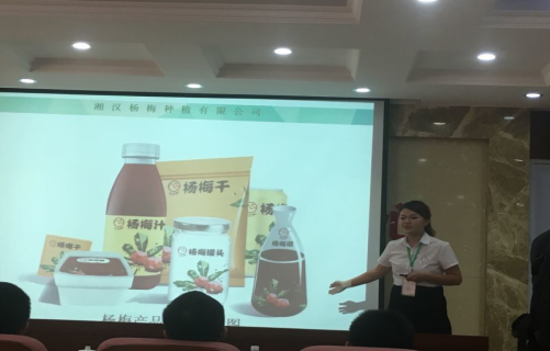 湘汉杨梅项目负责人肖巧云在决赛路演